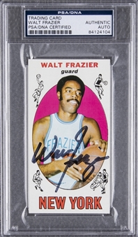 1969 Topps #98 Walt Frazier Signed Rookie Card – PSA/DNA